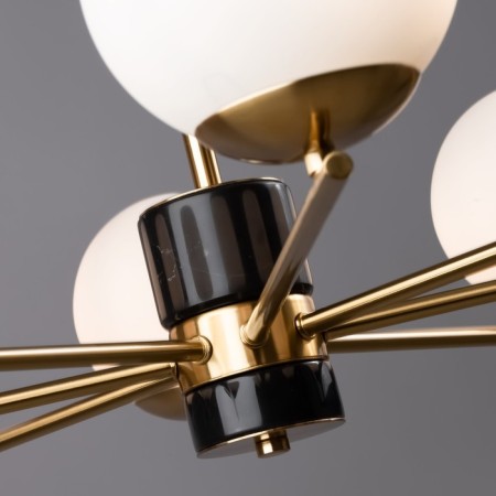 Suspended lamp Marble, 8xe27, color brass-2