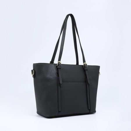 Zipper bag with zipper, gray color-2