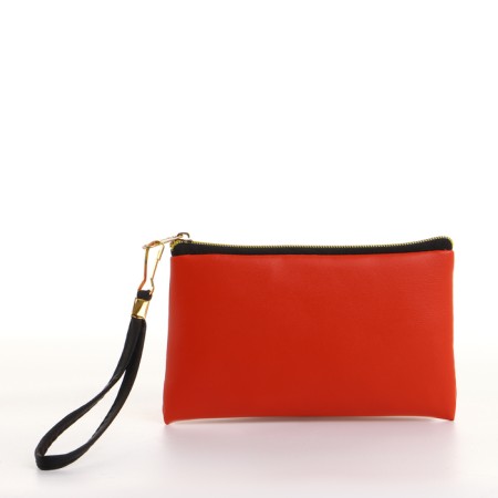 Women's wallet with lightning, red color-1
