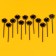 Spider skewers, in a set of 12 pieces, black color