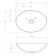 ABBER STEIN AS2609 sink, invoice, 500x350x150 mm, artificial stone, white