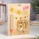 Candle in the cake jubilee "Face + fountain", number 50, gold metallic, 6.5 cm