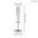 Pinto 1x40W table lamp E27, chrome 11x11x50 cm