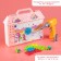 Designer in the suitcase "Magic City", with an electric screwdriver, 4 cards, 57 parts