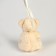 Soft toy "Bear" on the suspension, white color