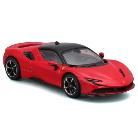 Racing machine Bburago Ferrari SF90 Stradale, Die-Cast, 1:43, Red color-9