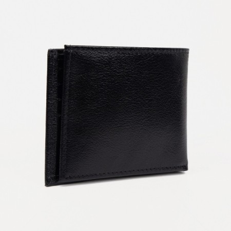 Male purse without fastening, black color-1