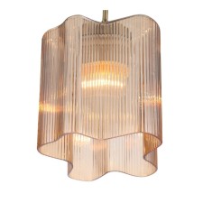 STL LUCE Sus. SL117.303.01. ONDE. 1x60 W, E27, 19x19 cm, bronze color