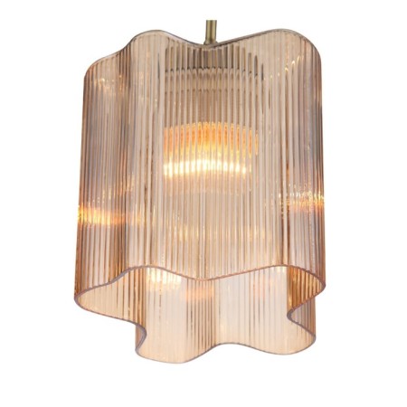 STL LUCE Sus. SL117.303.01. ONDE. 1x60 W, E27, 19x19 cm, bronze color
