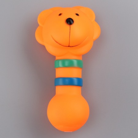 Brying toy "Zoo" for dogs, 14 cm, orange lion-1