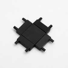 Connector Ultraton X-shaped black 4.6x4.6x0.6 cm