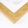 Photo frame Plastic "Mira" 15x21 cm, 651618 gold (plastic screen)