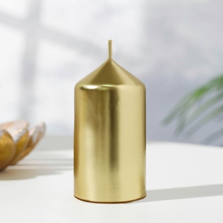 Set of candles "Column", 4 pieces, gold 7x3.8 cm