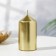 Set of candles "Column", 4 pieces, gold 7x3.8 cm
