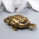 Souvenir brass "Cash toad with coin" 1.9x3.4 cm