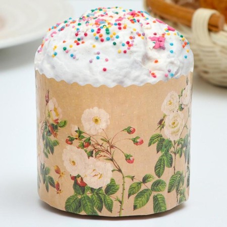 Paper form for the cake "rose" 60 x 45 mm, mix (packaging 4000 pcs)-3