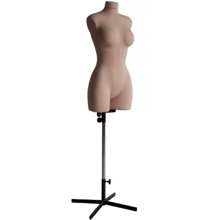 Linen mannequin Penelope, set standard, size S/164, beige color, stand "Zvezda"-1