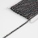 Rhinestones on threads, with holography, 4 mm, 9 ± 1 m, black color