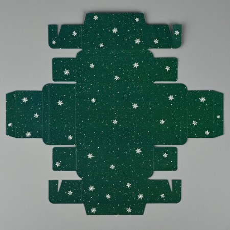 Folding box with a plastic cover of the "Happy New Year", 11.5 x 9 x 4 cm, New Year-7