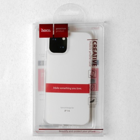 Hoco case for iPhone 14, TPU, reinforced window under the camera, transparent-4
