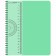Notebook A5-80 sheets in a cage, on a crest, a plastic cover, a removable ruler made of transparent plastic, mint,