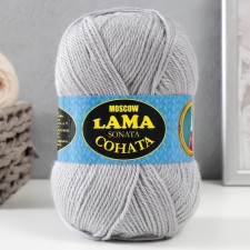 Acrylic Sonata yarn 50%, wool s/t 50% 250m/100g (008 silver)