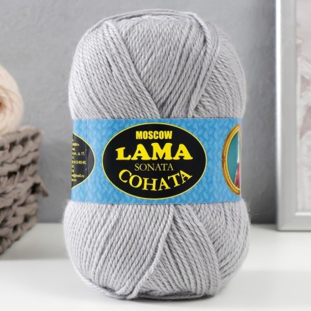 Acrylic Sonata yarn 50%, wool s/t 50% 250m/100g (008 silver)