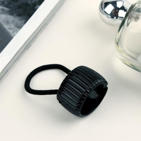 Hair gum "Fashionable little thing" stripes, black-1