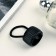 Hair gum "Fashionable little thing" stripes, black