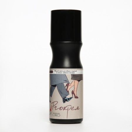 Liquid suede cream with sponge, brown, 100 ml-3