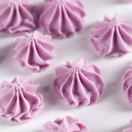 Meringues of lilac sugar Konfinetta for decor of cupcakes, cake, cakes and drinks, 30 g.-3