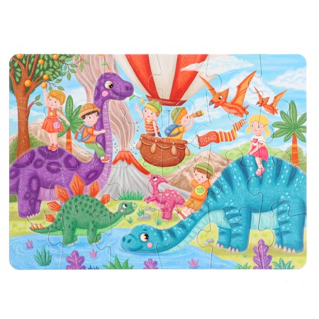 Maxi-Puzzles 2 in 1 "Unicorns + dinosaurs No. 4", 24 and 24 elements-1