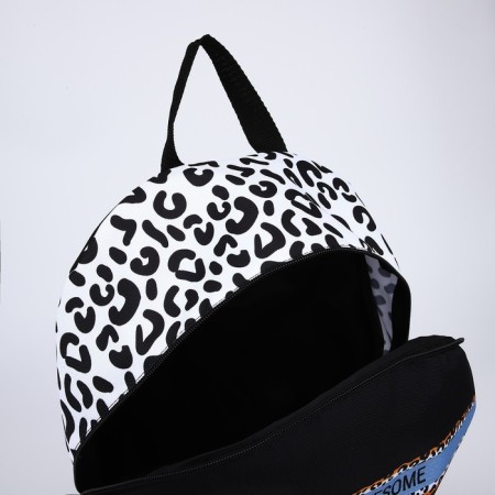 Backpack school textile Awesome, 46x30x10 cm, vertical pocket, black color-5