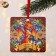 Christmas tree pendant with the wishes of the "magic New Year", a scretch-layer, 13 x 13 cm