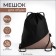 Shoe bag, cord department, Textura, black/beige color