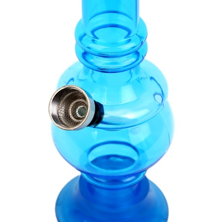 Bong, H-15 cm, "drop", acrylic, blue