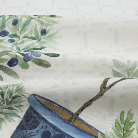 Apron "Ethel" Olives 60x70cm, 100% HL, reps 220 g/m2-9