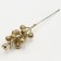Decorative berries on a stick, gold, 4.5 × 4.5 × 20 cm