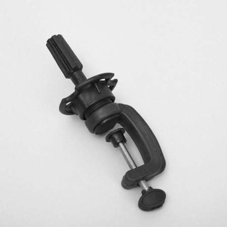 The tripod is a desktop for a training head, black