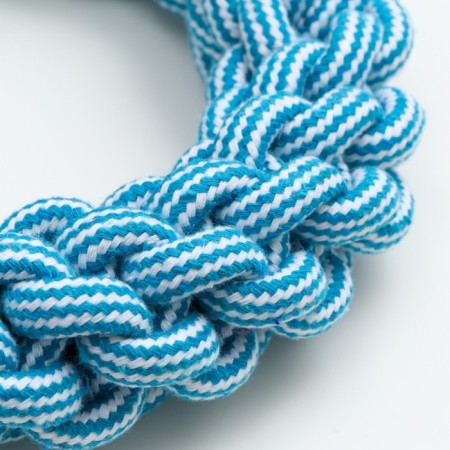 Toy Cable "Ring", 250 g, up to 20 cm, blue/white-2