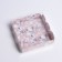 Bearbox, confectionery packaging with PVC lid, "flowers", 10.5 x 10.5 x 3 cm