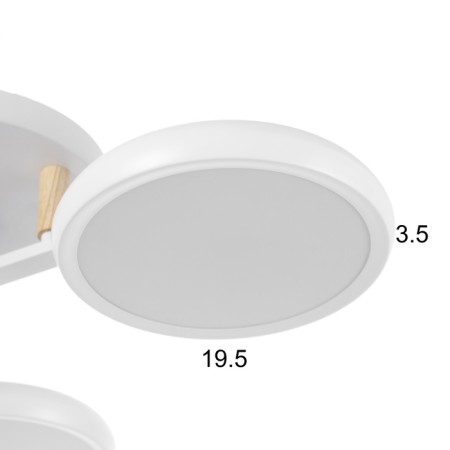 Listure "Alice" 3XLED 72W 3000-6000K White 52x52x13 cm-7
