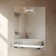 Mirror, wall, 50x40 cm, with shelf and limiter