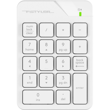 Numerical block A4Tech FGK21c white USB wireless SLIM for laptop