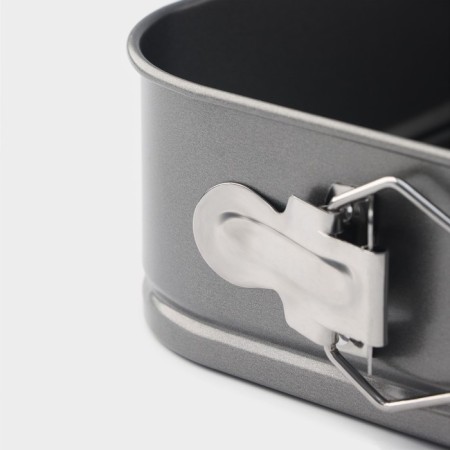 The form for baking the share "Elin. Square ", 21.5 × 6.5 cm, removable bottom, anti -stick coating, black color-2
