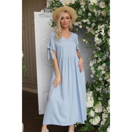 Women's dress, size 52, blue color-2