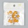 Buttons plastic for creativity 1 Process "Flower of Rhound. Orange" set 20 pcs d = 1.2 cm