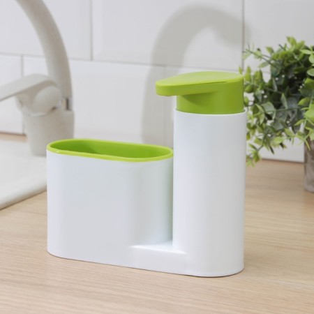 Stand for bathrooms and kitchen supplies with a dispenser, 6 × 17.5 × 19 cm, color mix-2