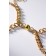 Bracelets "Demetrons" on a magnet, heart on large links, color gold