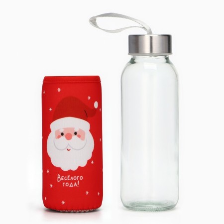 New Year. Water bottle of "cheerful year", 350 ml-1